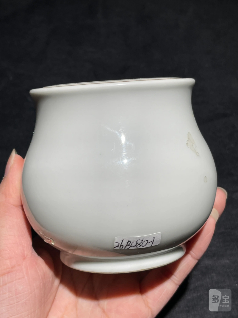 民国 粉彩花卉纹温酒器 - 图5